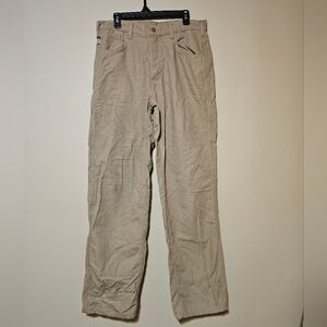 Carhartt FR Flame Resistant Pants Cat 2 Men's Size 34x34 Work Canvas Khaki Tan